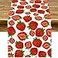 Pudodo Strawberry Table Runner Spring Summer Fruit Strawberry Themed Birthday Baby Shower Party Kitchen Dining Home Decoration 13 x 72