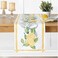 Newbridge Rectangle Fabric Table Runner 70 Inch Long Lemon Orchard IndoorOutdoor Stain Resistant NoIron Fabric Table Runner Fresh Lemon and Citrus Leaf