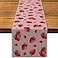 Nepnuser Strawberry Table Runner Summer Girl Baby Shower Birthday Party Decoration Home Dining Room Kitchen Decor13 x 72