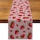 Nepnuser Strawberry Table Runner Summer Girl Baby Shower Birthday Party Decoration Home Dining Room Kitchen Decor13 x 72