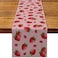 Nepnuser Strawberry Table Runner Summer Girl Baby Shower Birthday Party Decoration Home Dining Room Kitchen Decor13 x 72
