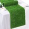 TURSTIN Artificial Grass Table Runners 14 x 72 Inch Green Grass Tabletop Synthetic Grass Carpet Rug Table Decorations for Spring Summer Wedding Birthday Party Decor