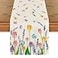 Artoid Mode Lavender Tulip Summer Table Runner Spring Seasonal Anniversary Holiday Kitchen Dining Table Decoration for Indoor Outdoor Home Party Decor 13 x 36 Inch