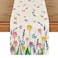 Artoid Mode Lavender Tulip Summer Table Runner Spring Seasonal Anniversary Holiday Kitchen Dining Table Decoration for Indoor Outdoor Home Party Decor 13 x 36 Inch