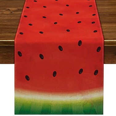 Nepnuser Watermelon Table Runner Summer Watermelon Party Decorations Sweet Girls First Birthday Party Supplies Kitchen Home Decor
