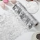 CHENGU Chengu Metallic Table Runner Mesh Table Runners 11 x 590 Inch Desk Centerpieces for Party Bridal Party Wedding Decorations Thin Bridal Shower1 PiecesSilver