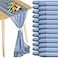 Chumia 24 Pack Chiffon Table Runners Romantic Sheer Table Decorations Long Tulle Runner for Wedding Bridal Shower Party Supplies Decor 118 x 12 InchesDusty Blue