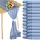 Chumia 24 Pack Chiffon Table Runners Romantic Sheer Table Decorations Long Tulle Runner for Wedding Bridal Shower Party Supplies Decor 118 x 12 InchesDusty Blue