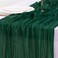 Socomi Emerald Green Table Runner Spring Easter Cheesecloth Table Runner 170 inch Cheese Cloth 14FT Boho Rustic Gauze for Wedding Party Baby Shower Decor