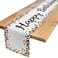 Letjolt Happy Birthday Table Runner 72 Inches White
