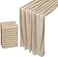 WELTRXE 10 Pack Champagne Chiffon Table Runner 30x120 Inches Romantic Sheer Wedding Table Runner Glitter Brown Tulle Fabric Party Table Decorations for Wedding Birthday Party Bridal Baby Shower