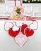 Tseidigs Valentines Day Decor Valentines Day Table Runner 70 Inches Long Embroidered Heart Decorations for The Home