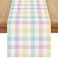 Jiudungs Buffalo Check Plaid Spring Table Runner Farmhouse Spring Summer Easter Home Kitchen Dining Room Table Decorations 13x90 Inch