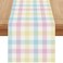 Jiudungs Buffalo Check Plaid Spring Table Runner Farmhouse Spring Summer Easter Home Kitchen Dining Room Table Decorations 13x90 Inch