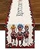Nepnuser Kentucky Table Runner Run for The Roses Horse Racing Party Decoration Home Kitchen Dining Room Decor 13 x 72