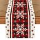 Artoid Mode Buffalo Plaid Snowflakes Christmas Table Runner Seasonal Winter Kitchen Dining Table Decoration for Home Party Decor 13x120 Inch