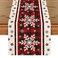 Artoid Mode Buffalo Plaid Snowflakes Christmas Table Runner Seasonal Winter Kitchen Dining Table Decoration for Home Party Decor 13x120 Inch