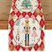 Artoid Mode Red Diamond Plaid Nutcracker Snowflake Christmas Table Runner Winter Kitchen Dining Table Decoration for Home Party Decor 13x72 Inch
