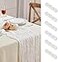 AGIRL 6 Pack White Cheesecloth Table Runner 10FT Long Summer Boho Gauze Table Runner Rustic Sheer Runner for Spring Wedding Bridal Baby Shower Birthday Party Table Decor Easter Decorations
