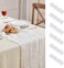 AGIRL 6 Pack White Cheesecloth Table Runner 10FT Long Summer Boho Gauze Table Runner Rustic Sheer Runner for Spring Wedding Bridal Baby Shower Birthday Party Table Decor Easter Decorations