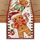 Artoid Mode Gingerbread Candy Cane Christmas Table Runner Seasonal Winter Kitchen Dining Table Decoration for Home Party Decor 13x48 Inch
