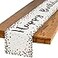 Artoid Mode Polka Dot Beige Happy Birthday Table Runner Seasonal Kitchen Dining Table Decoration for Home Party Decor 13x108 Inch