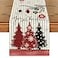 Artoid Mode Xmas Trees Snowflakes Stripes Merry Christmas Table Runner Seasonal Winter Holiday Kitchen Dining Table Decoration for Home Party Decor 13x72 Inch