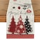 Artoid Mode Xmas Trees Snowflakes Stripes Merry Christmas Table Runner Seasonal Winter Holiday Kitchen Dining Table Decoration for Home Party Decor 13x72 Inch