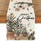 Artoid Mode Xmas Trees Holly Pine Cone Merry Christmas Table Runner Seasonal Winter Kitchen Dining Table Decoration for Home Party Decor 13x120 Inch