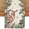 Artoid Mode Reindeer Pine Cone Leaves Christmas Table Runner Seasonal Winter Floral Kitchen Dining Table Decor for Home Party 13x72 Inch