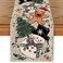 Artoid Mode Wood Snowman Gingerbread Xmas Pine Merry Christmas Table Runner Seasonal Winter Kitchen Dining Table Decoration for Home Party Decor 13x72 Inch