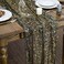 Artoid Mode Black Gold Gauze Table Runner 120 Inch 10FT Glitter Metallic Foil Sheer Dining Wedding Anniversary Holiday Birthday Table Decor for Home Party