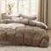 Bedsure Brown Duvet Cover Full Size 3 Pieces Prewashed Extra Soft CottonLike Polyester Bedding Set Includes 1 Duvet Cover 80x90 Inches with Zipper Closure 2 Pillow Shams No Comforter