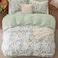 Bedsure Duvet Cover King Size Reversible Floral Patterned Duvet Cover Set with Zipper Closure 3 Pieces Green Bedding Set with 8 Corner Ties and 2 Pillow Shams 20x36