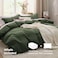 Bedsure Olive Green Duvet Cover TwinTwin XL Size 2 Pieces Prewashed CottonLike Polyester Extra Soft Bedding Set Includes 1 Duvet Cover 68x90 with Zipper Closure 1 Pillow Sham No Comforter