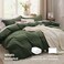 Bedsure Olive Green Duvet Cover TwinTwin XL Size 2 Pieces Prewashed CottonLike Polyester Extra Soft Bedding Set Includes 1 Duvet Cover 68x90 with Zipper Closure 1 Pillow Sham No Comforter