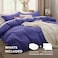 Bedsure Skipper Blue Duvet Cover King Size 3 Pieces Prewashed CottonLike Polyester Extra Soft Bedding Set Includes 1 Duvet Cover 104x90 Inches with Zipper Closure 2 Pillow Shams No Comforter