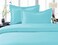 Elegant Comfort Elegance Linen 1500 Thread Count Wrinkle Resistant Ultra Soft Luxurious Egyptian Quality 3pc Duvet Cover Set Solid FullQueen Light Blue
