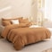 JELLYMONI Duvet Cover Twin Size Rust 3PCS Boho Striped Duvet Cover Set Polyester Tufted Bohemian Textured Comforter Cover 6890in with Corner Ties Zipper and 2 Pillowcases for Kids