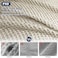 PHF Waffle Weave Duvet Cover Set Queen Size No Snagging Ultra Soft Luxury Textured Breathable Comforter Cover for All Season 3pcs Durable Bedding Duvet Set with 2 Pillow Shams 90x90 Linen