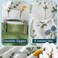 Zusbest Floral Duvet Cover Queen 100 Percale Cotton Botanical Garden Flower Printed Bedding Reversible Green Yellow Leaves Pattern Comforter Covers French Country Bedding Soft 3PcsNot Comforter