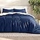 Bare Home Bedding Duvet Cover Extra Long Size Premium 1800 Super Soft Lightweight Cooling Duvet Cover Soft Breathable Bedding TwinTwin XL Dark Blue