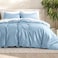 Bare Home Bedding Duvet Cover Queen Size Premium 1800 Super Soft Collection Lightweight Cooling Duvet Cover Soft Breathable Bedding Queen Light Blue