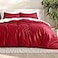 Bare Home Bedding Duvet Cover Queen Size Premium 1800 Super Soft Collection Lightweight Cooling Duvet Cover Soft Breathable Bedding Queen Red