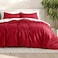Bare Home Bedding Duvet Cover Queen Size Premium 1800 Super Soft Collection Lightweight Cooling Duvet Cover Soft Breathable Bedding Queen Red