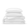 Linenwalas Duvet Cover Set King Size Viscose Derived from Bamboo Soft Breathable Light Weight Cooling Comforter Cover with Zipper Closure and Corner Ties King White