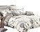 Swanson Beddings Daisy Silhouette Reversible Floral Print 3Piece 100 Cotton Bedding Set Duvet Cover and Two Pillow Shams King Comforter NOT Included