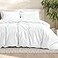 Bare Home Bedding Duvet Cover Queen Size Premium 1800 Super Soft Duvet Covers Collection Lightweight Cooling Duvet Cover Soft Breathable Bedding Queen White
