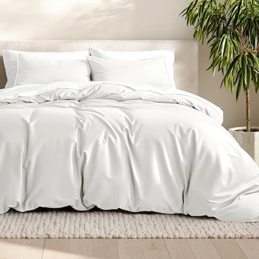 Bare Home Bedding Duvet Cover King Size Premium 1800 Super Soft Collection Lightweight Cooling Soft Breathable Bedding Duvet Cover King Cream