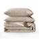 BFS HOME Linen Duvet Cover California King Soft Breathable Cotton Linen Blend 3Pieces Bedding Set with 2 Pillowcases Stonewashed Texture Khaki AllSeason Comfort